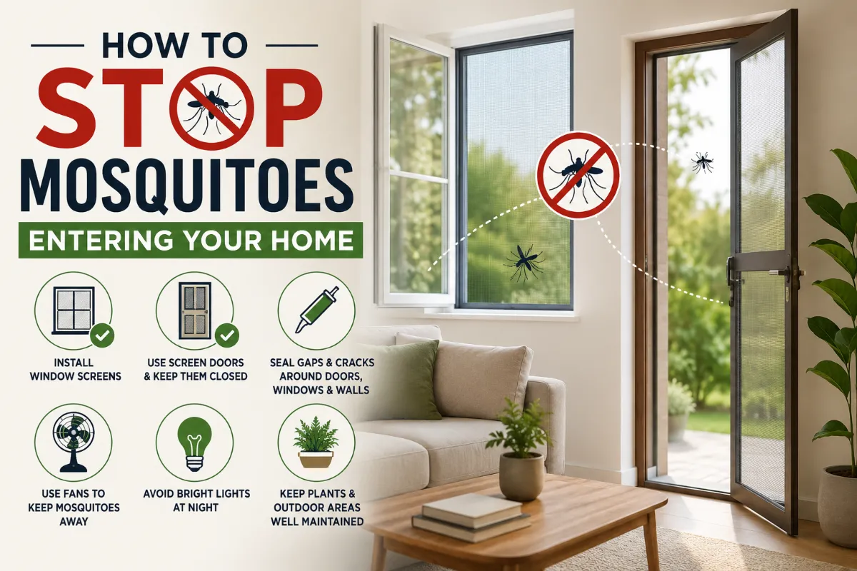How to Stop Mosquitoes Entering Your Home